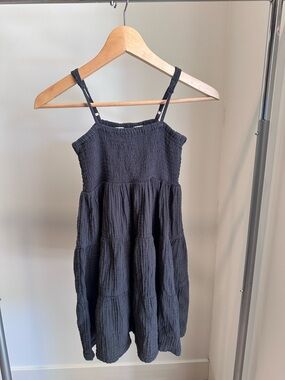 H&M Black Tiered Smocked Sundress for Girls Size 10/11